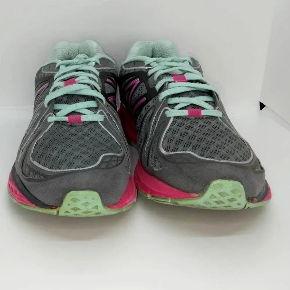 New Balance 790v3 Women's Pre-owned Gray/Pink/Turq. Running Sneakers - sz. 8 1/2
